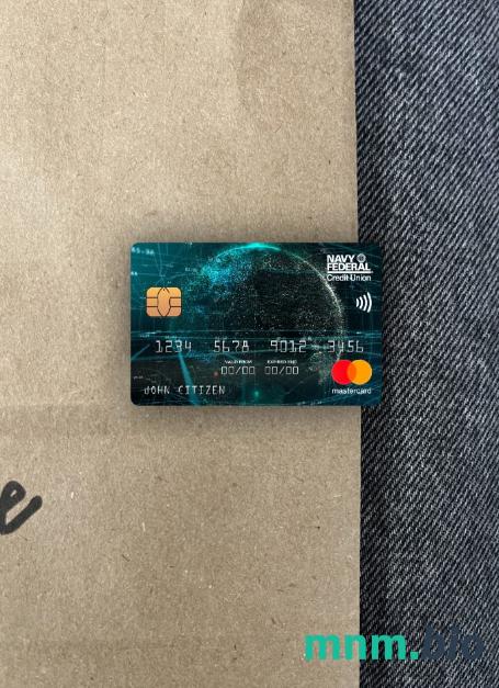 USA Navy Federal Union bank wygląd zdjęcia mastercard skan PSD + zdjęcie